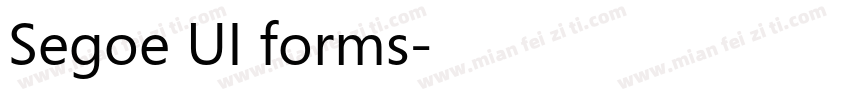 Segoe UI forms字体转换